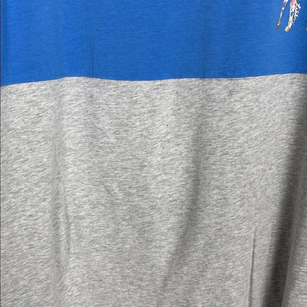 Lilly Pulitzer “XX Lilly” Blue Grey Long Sleeve Top - XL - Picture 5 of 12